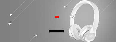 高品质耳机数码电商全屏海报背景