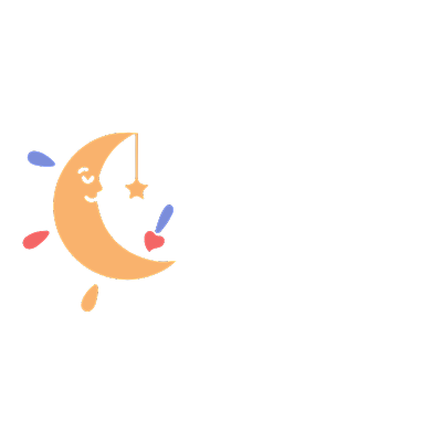 教育美术培训月亮LOGO背景