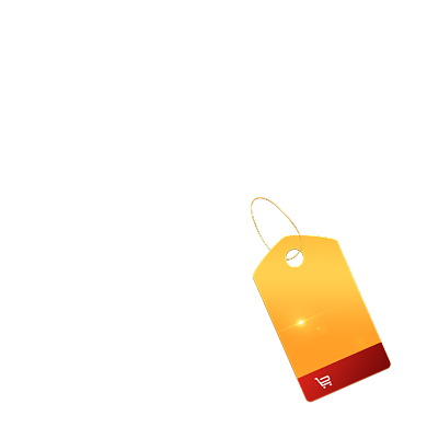 创意卡通吊牌价格标签背景