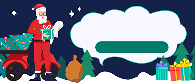 礼惠圣诞节​插画公众号首图背景