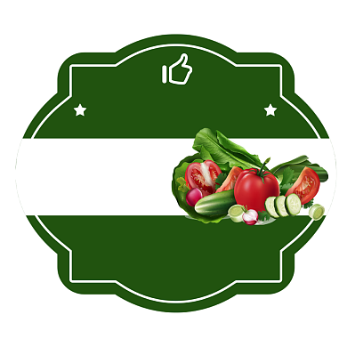 有机蔬果绿色简约风食品包装标签不干胶背景