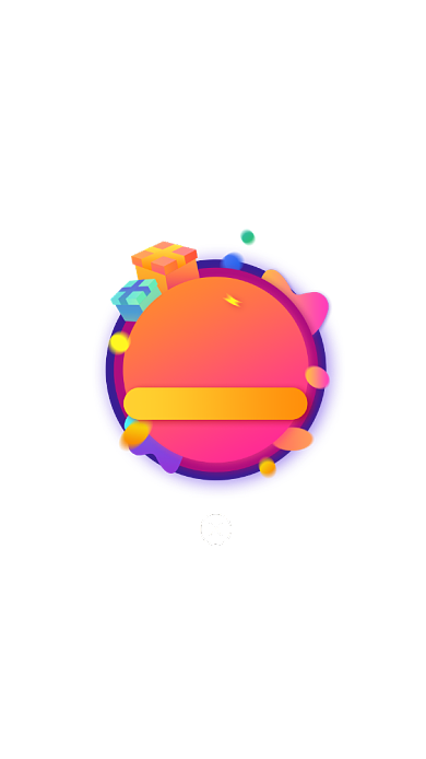 活动抽奖福利弹窗界面渐变背景