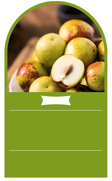 冬枣冬季水果绿色食物包装标签不干胶背景