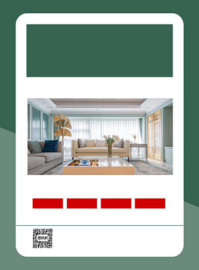 有房出租绿色简约印刷海报背景