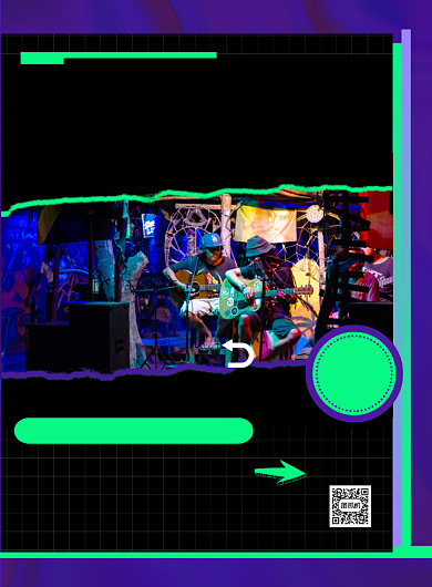 酒吧深色调撞色时尚创意印刷海报背景