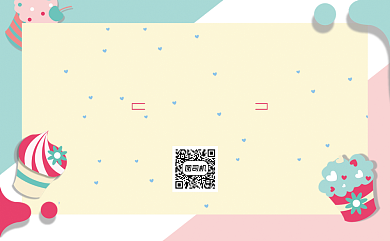 蛋糕店马卡龙色名片背景