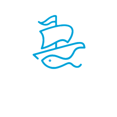 海鲜海产鱼帆船海运LOGO背景