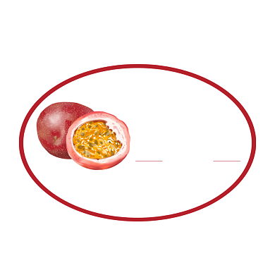 百香果简约食品包装标签不干胶背景