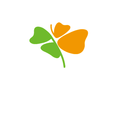 杂货铺四叶草幸运蝴蝶LOGO背景