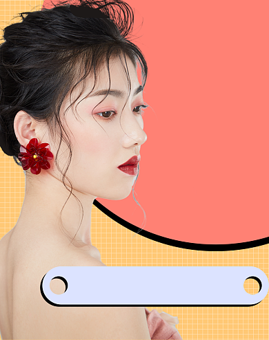 医美整形海报产品功效可爱卡通banner背景