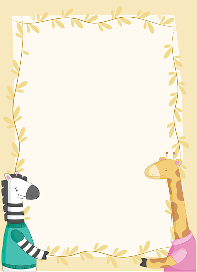 毕业季寄语卡通可爱树叶边框友情信纸背景