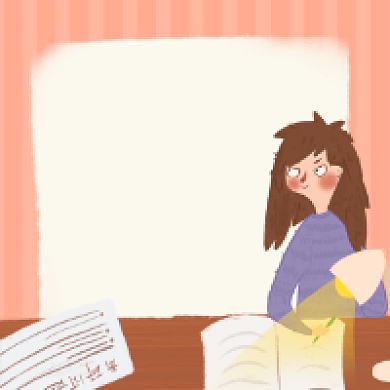 考公上岸简约插画公众号次图背景