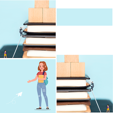 文艺励志正能量读书日方形配图背景