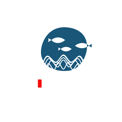 文艺日式鱼丸面标志LOGO背景