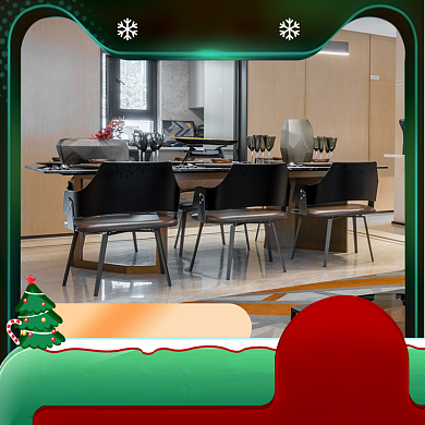 圣诞节餐桌装修家居家具主图直通车背景