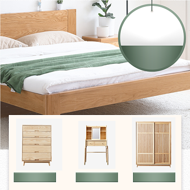 家居组合搭配4件套简约促销主图背景