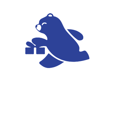 小熊快递外卖LOGO标志背景