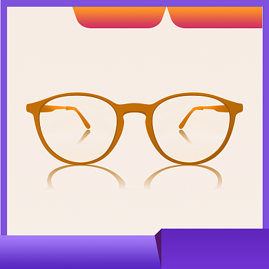 近视眼镜紫色渐变主图直通车背景