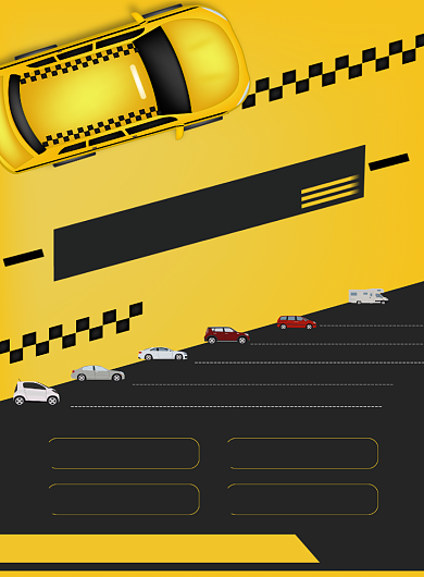 新车上市简单黑黄汽车技术车展宣传海报背景