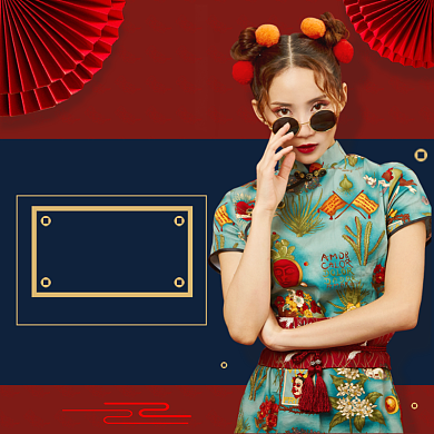 新年焕新女装主图元旦优惠券主图直通车背景