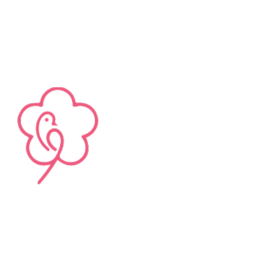 小鸟花店家纺百货鸟市LOGO背景