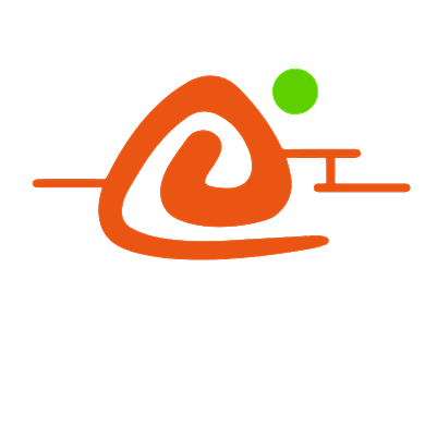 日食餐饮饭团标志LOGO背景