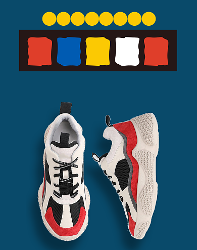 年货节鞋类运动鞋鞋子海报背景