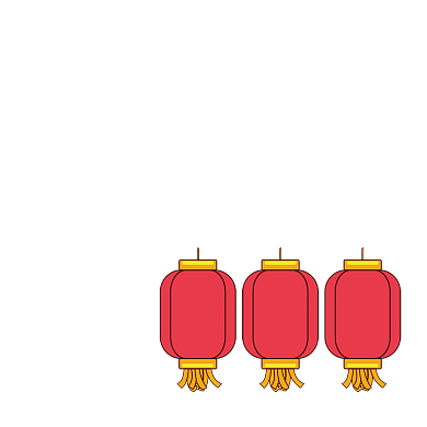 年货节红色灯笼中国风主图图标背景
