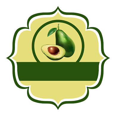 牛油果鳄梨绿色食品包装标签不干胶背景