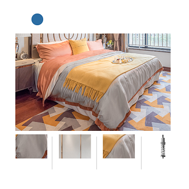 床上用品床垫家居家纺主图模板背景