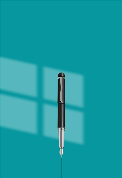 圆润细腻黑色包尖钢笔钻展背景