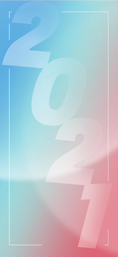 2021新年祝福愿望梦幻系列手机壁纸背景