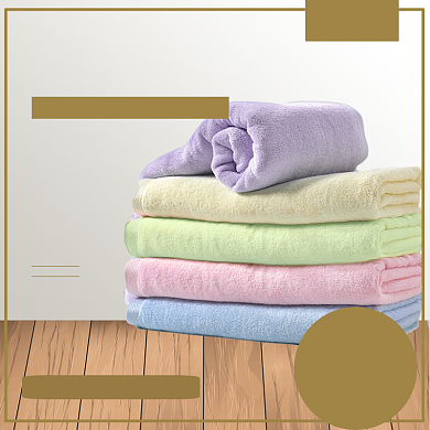 淘宝电商浴巾毛巾主图直通车背景