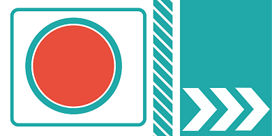 停车场慢行蓝色简约横版温馨提示卡背景