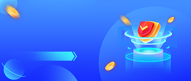 保险理念购买选择蓝色插画公众号首图背景