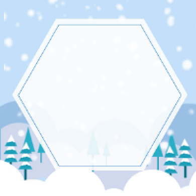 大雪节气清新插画公众号次图背景