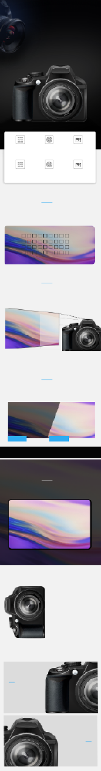 简约数码单反黑色相机摄影摄像详情页背景