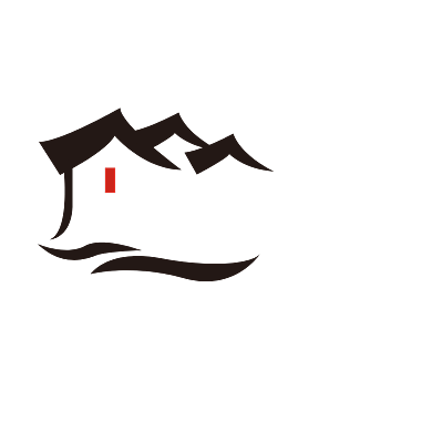 中式民宿客栈企业logo背景