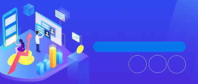 蓝色理财直播课宣传公众号首图背景