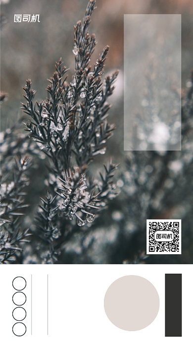 日签每日心语简约手机海报背景