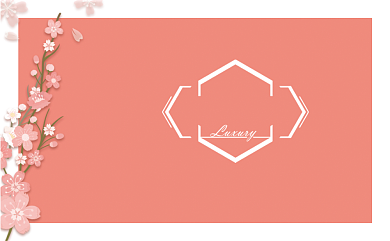 花店花圃粉色名片背景