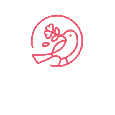 小鸟花店家纺百货LOGO背景