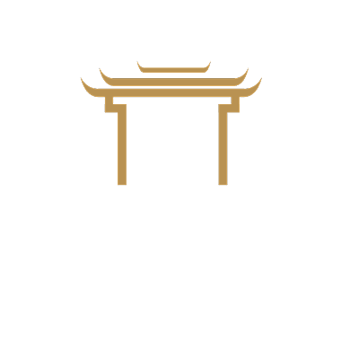 中式尊贵地产logo背景