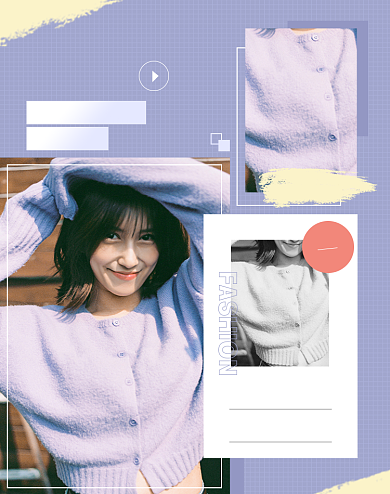 春季女装上新网红风ins风小清新电商海报背景