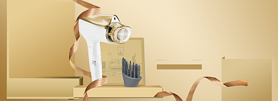 淘宝数码简约小家电吹风机海报背景