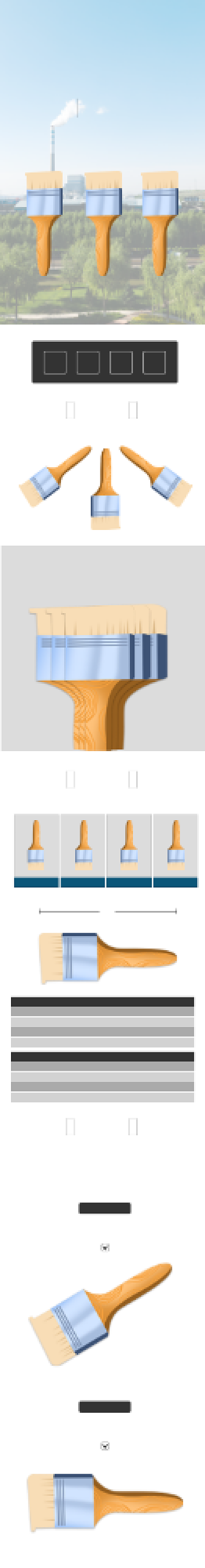 建材工具装修蓝色工厂油漆刷刷墙环保详情页背景