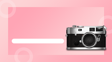 数码相机新品上市粉色banner背景