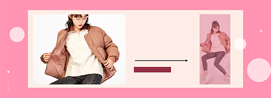 燃冬季女装电商全屏海报背景