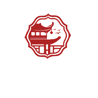 传统古建筑标志logo背景
