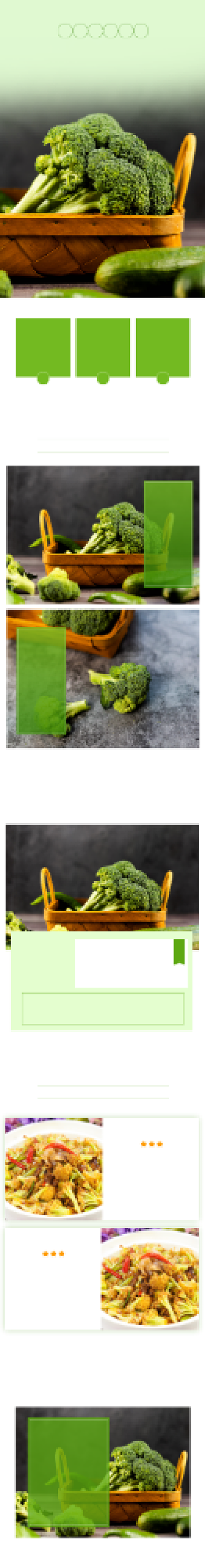 西蓝花菜花食品蔬菜详情页背景